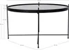 Couchtisch >Venezia< in Schwarz, Glas - 70x40x70cm Produktbild-Vorschau 5