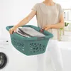 Wäschekorb - Grün - Kunststoff - B 65 cm - mit Griffen Produktbild-Vorschau 3