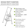 WENKO ALU Design Klapptritt Haushalts Leiter Tritt Anti Produktbild-Vorschau 3