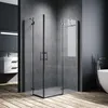A modern bathroom with a glass shower enclosure, a vanity, and a bathtub. Anteprima dell’immagine prodotto