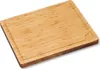 A bamboo cutting board is shown from a slightly elevated angle against a white background. Produktbild-Vorschau