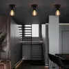 ZMH Deckenleuchte vintage 2er Set Deckenlampe Flur schwarz Produktbild-Vorschau 4