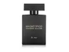 A black bottle of men's perfume with gold lettering. Anteprima dell’immagine prodotto