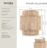 Applique murale LIGNEA LUX en jute de style bohème 40W - Voir les images du produit 6