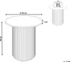 BELIANI Beistelltisch Schwarz MDF-Platte Metallfuß ø 50 cm Produktbild-Vorschau 7