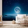 Selbstklebende Folie Fototapete - Moonlit night 441x315 cm Produktbild-Vorschau 1