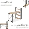 Bureau informatique HERSHEY 122x61x120cm - Bois clair Voir les images du produit 3