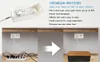 A comparison of a messy cable setup versus a tidy one using a cable management box. Produktbild-Vorschau