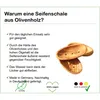 Seifenschale OVAL groß 16 cm mit Rille auf der Rückseite Produktbild-Vorschau 4