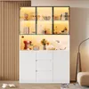 Flieks LED-beleuchtete Glasvitrine mit offenen Regalen, Produktbild-Vorschau 5