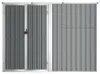 vidaXL Tuinhuis, grijs, 225x89x161 cm, verzinkt staal Productafbeelding-voorbeeld 4