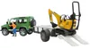 bruder Land Rover Defender  mit Mini-Bagger , Maßstab 1:16 Produktbild-Vorschau 22
