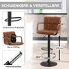 Meisterhome® Barhocker 2er Set - Höhenverstellbar mit lehne Produktbild-Vorschau 4