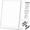 A4 Tischaufsteller Hochformat Aus Plexiglas – Transparenter Produktbild-Vorschau 1