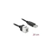DeLOCK 86382, Flach, Schwarz, Weiß, USB C, USB A, Weiblich, Produktbild-Vorschau 2