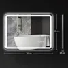Miroir de salle de bain LED HOMCOM, coussin anti-buée, 3 Voir les images du produit 3