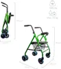 Rollator pieghevole in alluminio con sedile e schienale Anteprima dell’immagine prodotto 4