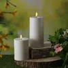 LED Kerze outdoor - Kunststoff - 3D Flamme - H: 12,5cm - D: Produktbild-Vorschau 5