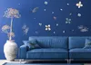 Sanders & Sanders sticker mural fleurs beige, bleu et Voir les images du produit 2