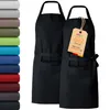 2er Pack EllaTex Kochschürze Latzschürzen 100% Baumwolle Produktbild-Vorschau 1