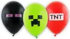 Premium Luftballons Pixels Blöcke 30cm 6Stk Produktbild-Vorschau 1