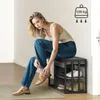 Schuhregal mit Sitzbank, Flurregal für Schuhe, Schuhschrank Produktbild-Vorschau 6