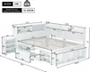 MODFU Kinderbett Schlafsofas Holzbett 140x200cm mit Produktbild-Vorschau 7