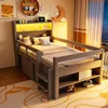 Flieks Kinderbett 90x200cm mit Led, Jugendbett Klassisches Produktbild-Vorschau 4