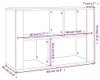 vidaXL Príborník biely 80x30x54 cm Materiál dreva Náhľad obrázku produktu 8