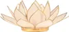 Lotus Teelichthalter natur goldfarbig -- 13.5 cm Produktbild-Vorschau 3
