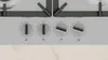 Close-up view of the control knobs on a gas cooktop. Produktbild-Vorschau