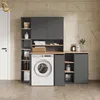 Waschmaschinenschrank Livinity Paolina Anthrazit/Goldkraft Produktbild-Vorschau 2