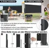 TRMLBE Seitenmarkise 100x300 cm Balkon Sichtschutz Produktbild-Vorschau 3