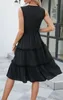 ASKSA Robe d'été femme dentelle col V sans manches Robe de Voir les images du produit 5