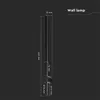 Innen-/Aussenwandlampe Ip65 Schwarz 65Cm 4000K Auf Produktbild-Vorschau 5