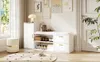 Armadio per scarpe, dimensioni 128x30x68 cm, con 2 Anteprima dell’immagine prodotto 7