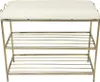 Dabstal Schuhregal Esy 60cm mit Hocker gold Produktbild-Vorschau 1