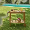 Carrello da cucina da esterno in legno di abete, 95cm, Anteprima dell’immagine prodotto 3