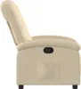 vidaXL Poltrona relax in tessuto crema Anteprima dell’immagine prodotto 4