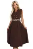 Numoco Midikleid für Frauen Umragig dunkelbraun One size Produktbild-Vorschau 7