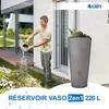 4rain VASO 2in1 réservoir d’eau de pluie 220 litres gris Voir les images du produit 2