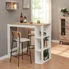 A bar table with shelves in a room setting. Náhled obrázku produktu