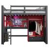 Lit superposé Merax, lit mezzanine 90 x 200 cm avec bureau, Voir les images du produit 7