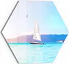 DEQOART Glasbild Echtglas 55x48 cm 'Segeln in die Freiheit' Produktbild-Vorschau 1