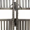 vidaXL Paravent 6-tlg. Grau Poly Rattan Produktbild-Vorschau 7