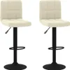 Two cream-colored bar stools with black bases are shown against a white background. Náhled obrázku produktu