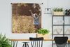 MuchoWow® Wandteppich Wandbehang Frau - Blumen - Frühling Produktbild-Vorschau 2