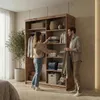 BEAUTYSOFA | Schwebetürenschrank HELA 120 cm Eiche Artisan Produktbild-Vorschau 3
