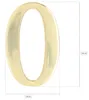 KOTARBAU® 3D Hausnummer Ziffer"0“ aus Messing 20 cm Produktbild-Vorschau 2