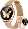 Damen Smartwatch rund mit Metallarmband 1.27 Zoll Produktbild-Vorschau 1